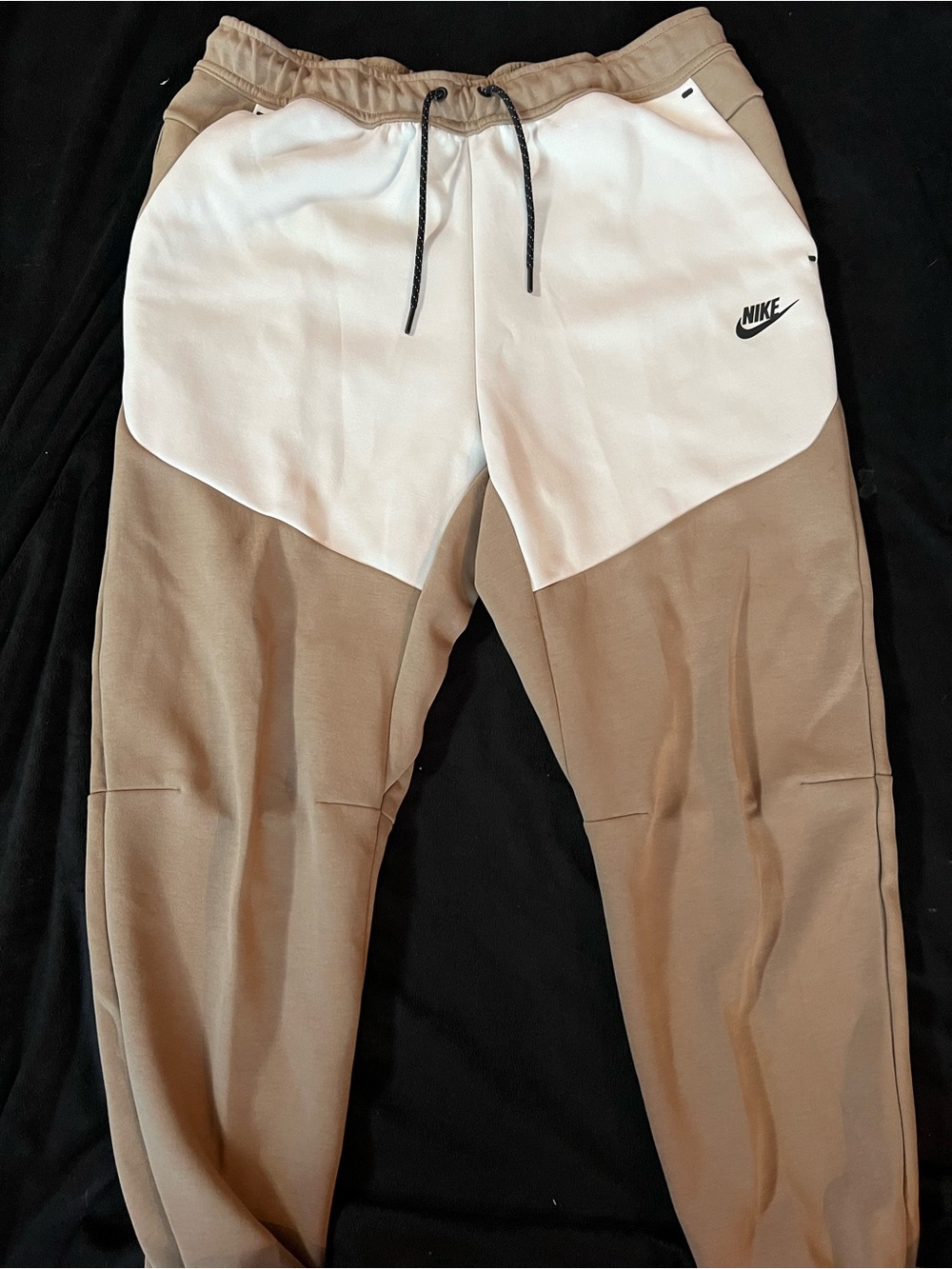 Nike Tan and White Mens Joggers